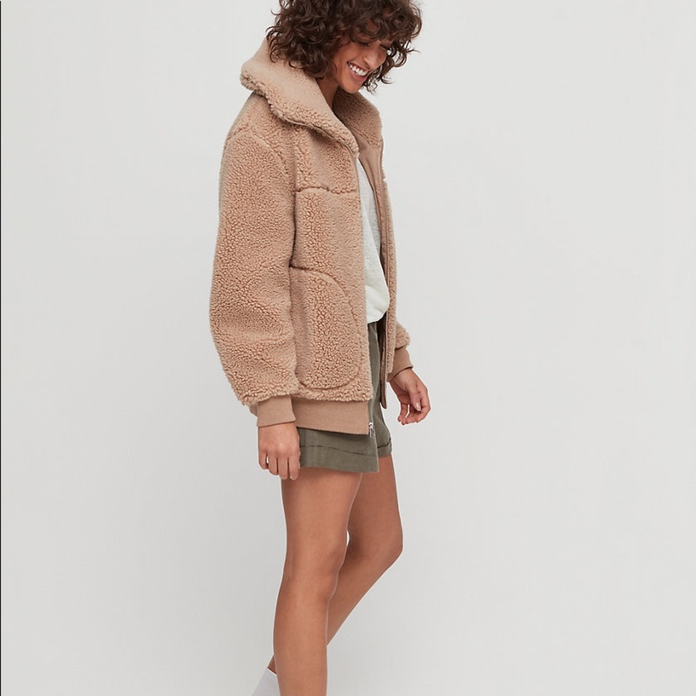 Cozy Tan Sherpa Jacket - Picture 2 of 7